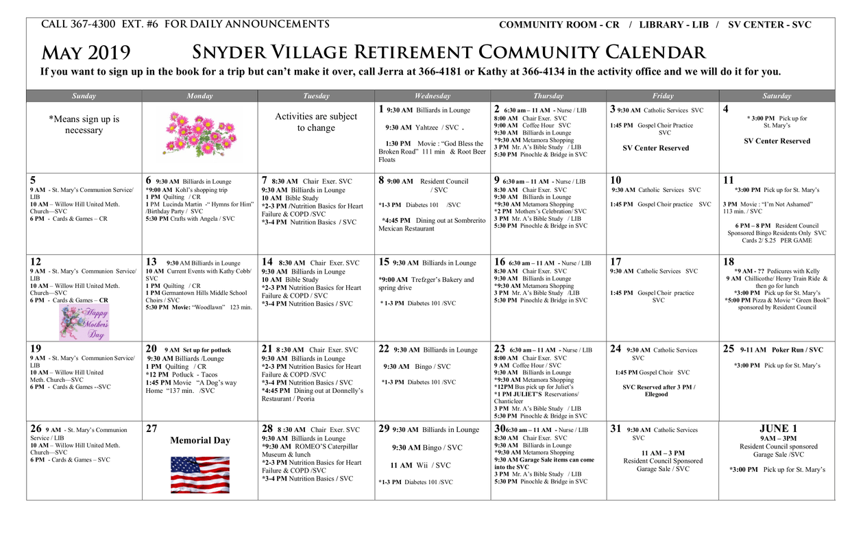 Snyder Village Senior Living Community Assisted Living, Nursing Home